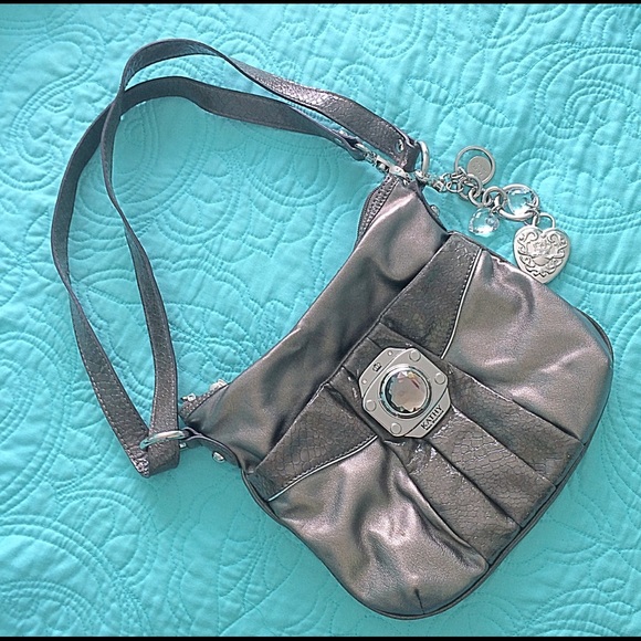 Kathy Van Zeeland Crossbody Bronze  Bag Heart NWOT - Picture 8 of 8